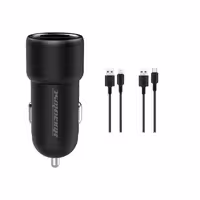 شارژر فندکی راک رز  مدل Ranger M2 به همراه کابل microUSB و لایتنینگ | کالا مکس