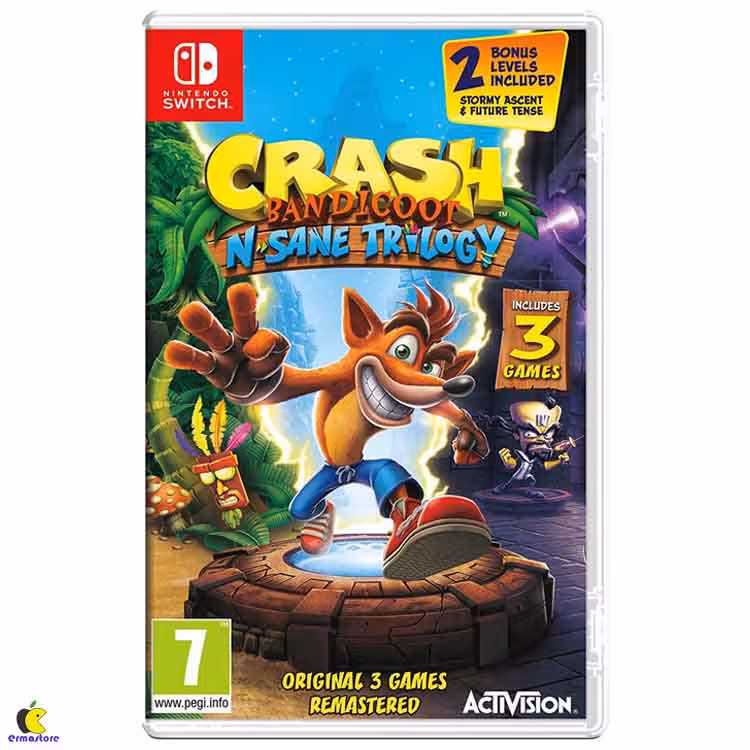 خرید بازی Crash Bandicoot N. Sane Trilogy برای نینتندو سوییچ