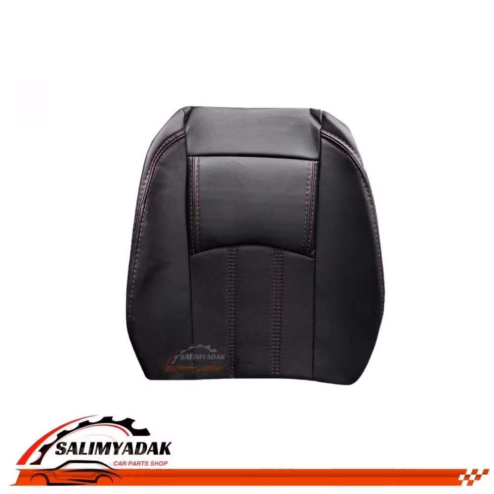 روکش صندلی پژو 207 چرم پارچه رنگ مشکی دوخت قرمز
