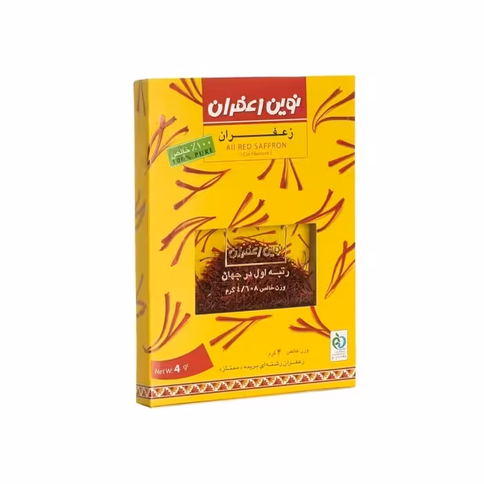 زعفران نوین زعفران حجم 4 گرم