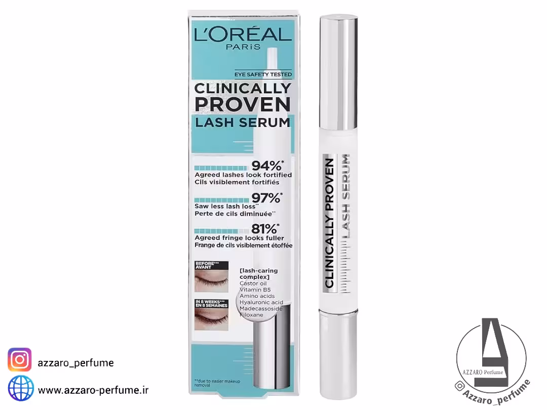 سرم تقویت کننده مژه لورال مدل CLINICALLY PROVEN حجم 2 میل