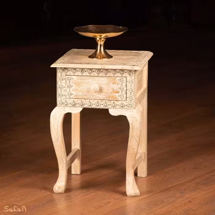 میز چوبی تک کشو