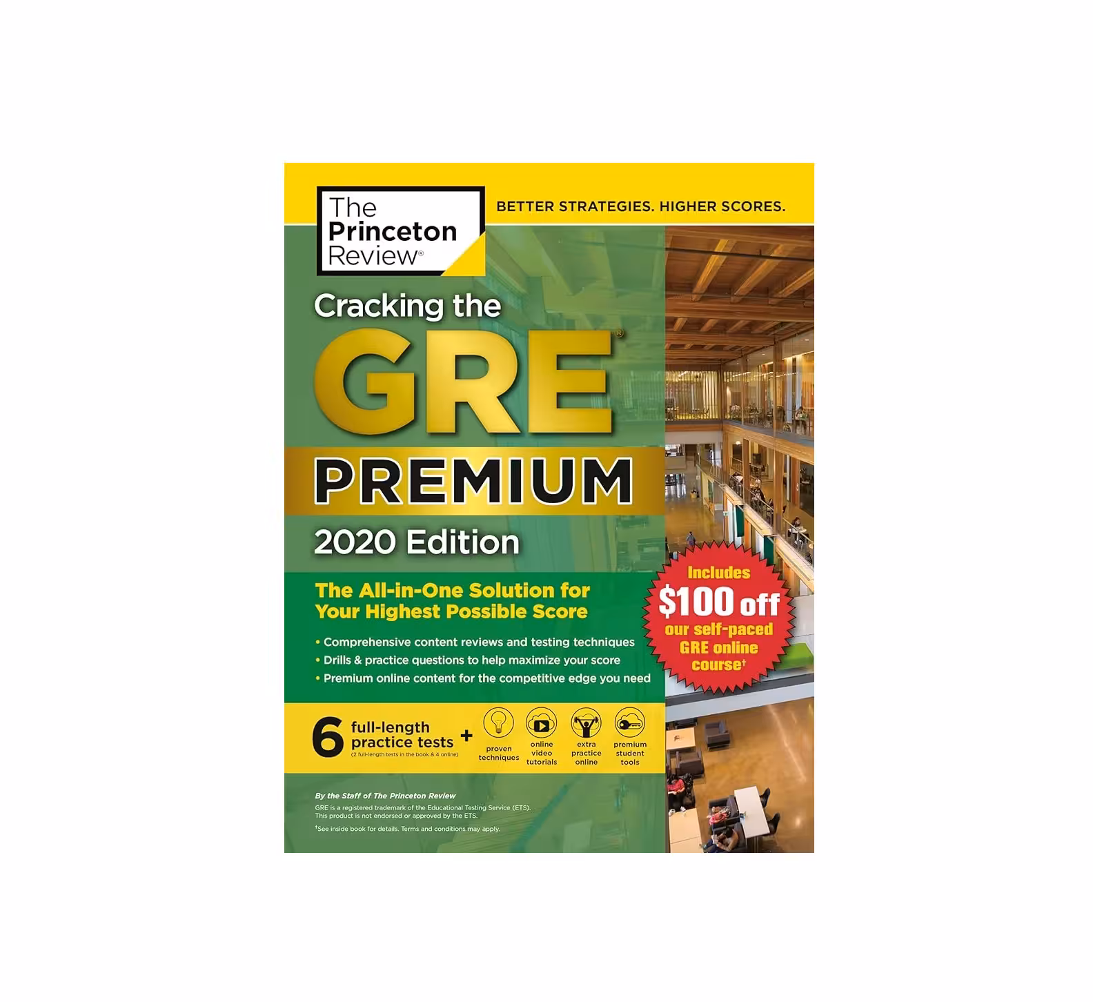 کتاب Cracking the GRE Premium Edition with 6 Practice Tests 2020 کرکینگ در جی ار ای پرمیوم