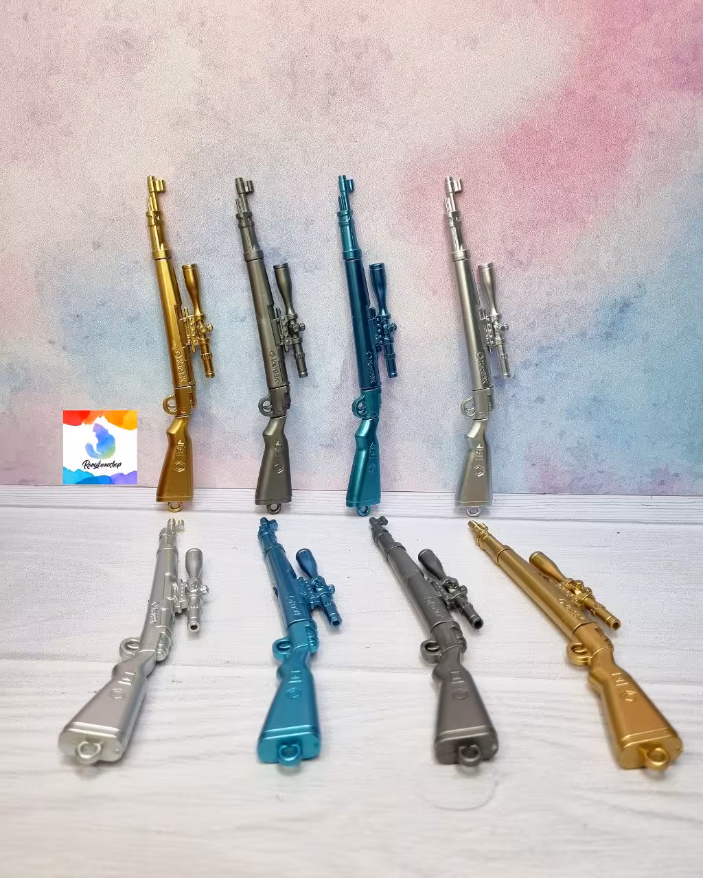 روان نویس تفنگ طرح اسنایپر تک تیر انداز با جوهر آبی