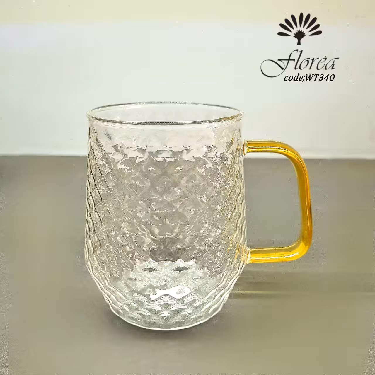 لیوان پیرکس 450 میل کد WT340 فلورا