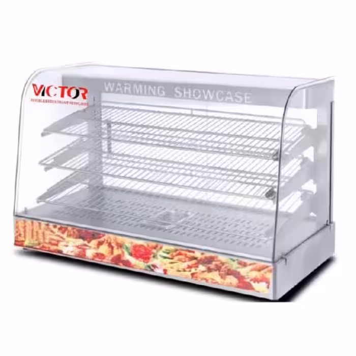 گرم کن رومیزی ( دیسپلی ) 90 سانتی مرطوب استیل ویکتور