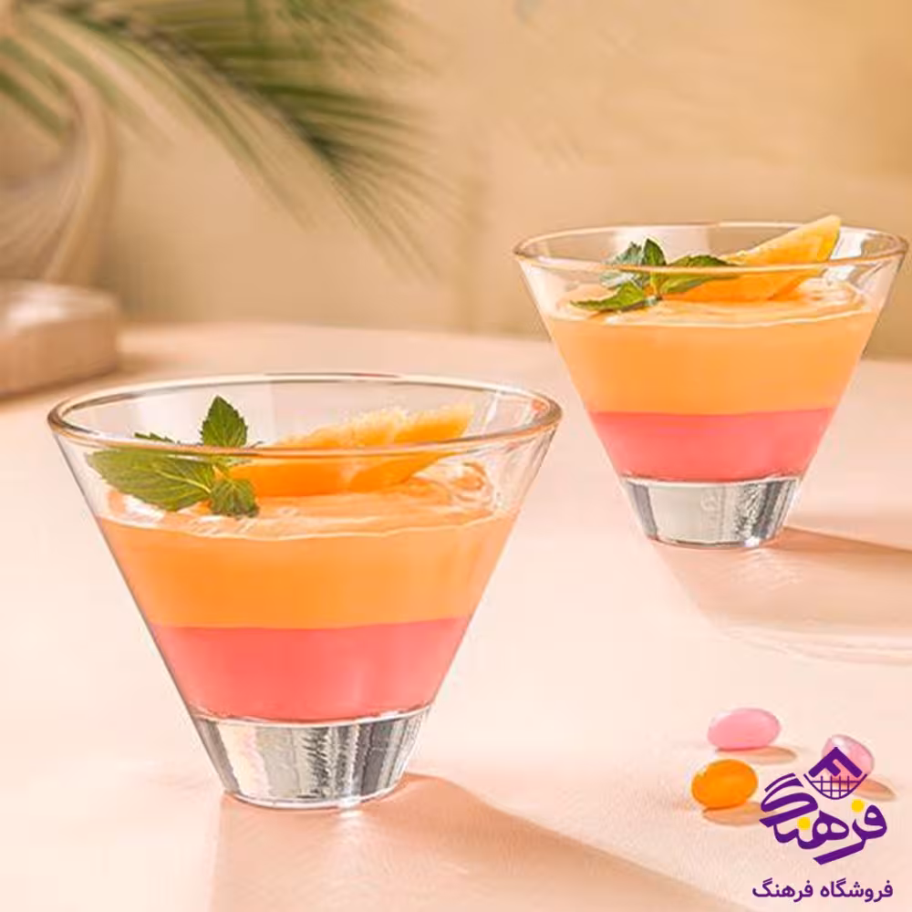 پیاله سرو شیشه ای لیمون