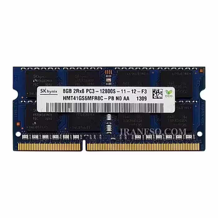 رم لپ تاپ 8 گیگ دوکاناله  اسکی هاینیکس ارجینال گارانتی دوساله  DDR3 PC3 1600 12800 MHZ