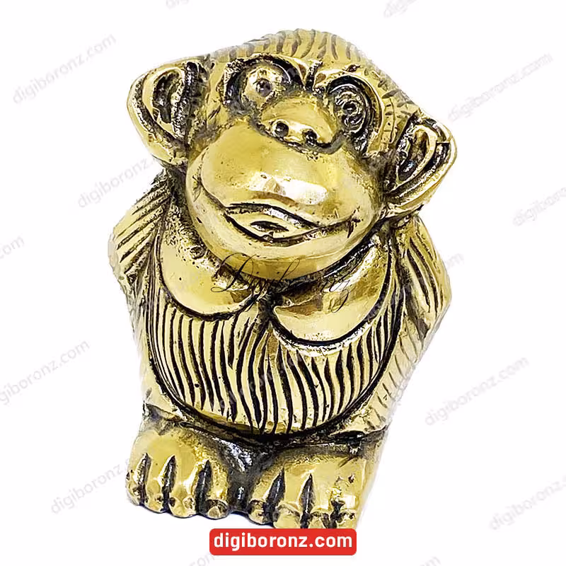 دکوری برنجی برنزی مدل میمون