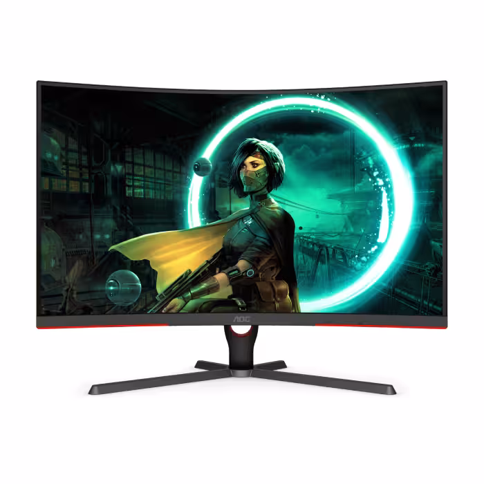 AOC CQ32G3SE 32 Inch Quad HD 1ms (MPRT) 4ms (GtG) 165hz VA Curved Gaming Monitor