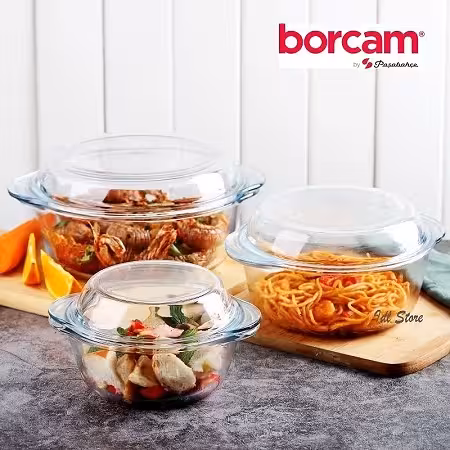 ست قابلمه بورجام پاشاباغچه 3 تایی Borcam159021