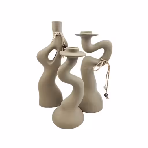 جاشمعی مدل دفرمه مناسب برای شمع استوانه ای مجموعه 3 عددی