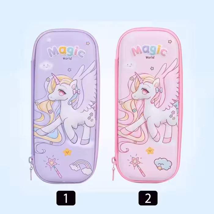 جامدادی فانتزی سه بعدی طرح یونیکورن