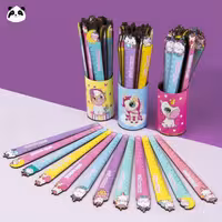 خط کش چوبی طرح یونیکورنی 