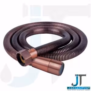 شیلنگ توالت فنری ریزبافت برنجی رزگلد کهن