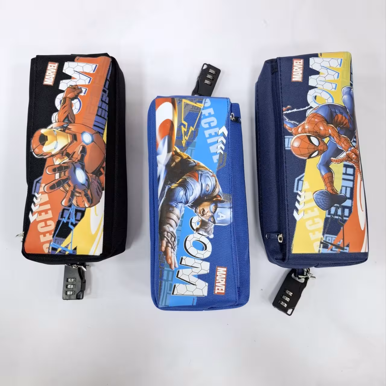 جامدادی 2 زیپ قفل دار مدل هیرو