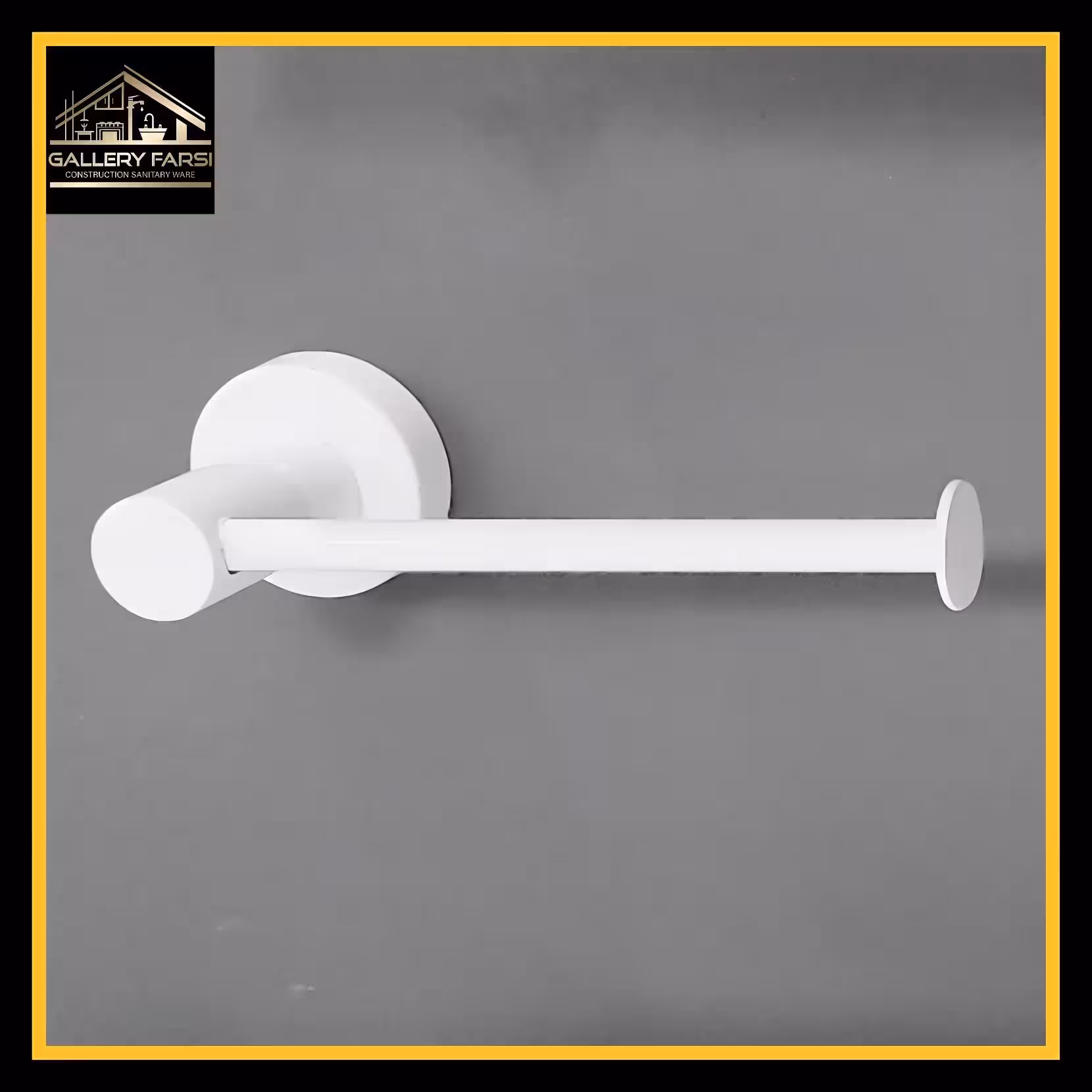 جا دستمال رولی توالت دیواری رنگ سفید کد002(استیل 304)