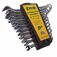 سری 12 عددی آچار یکسر تخت یکسر رینگ تن تولز TEN TOOLS