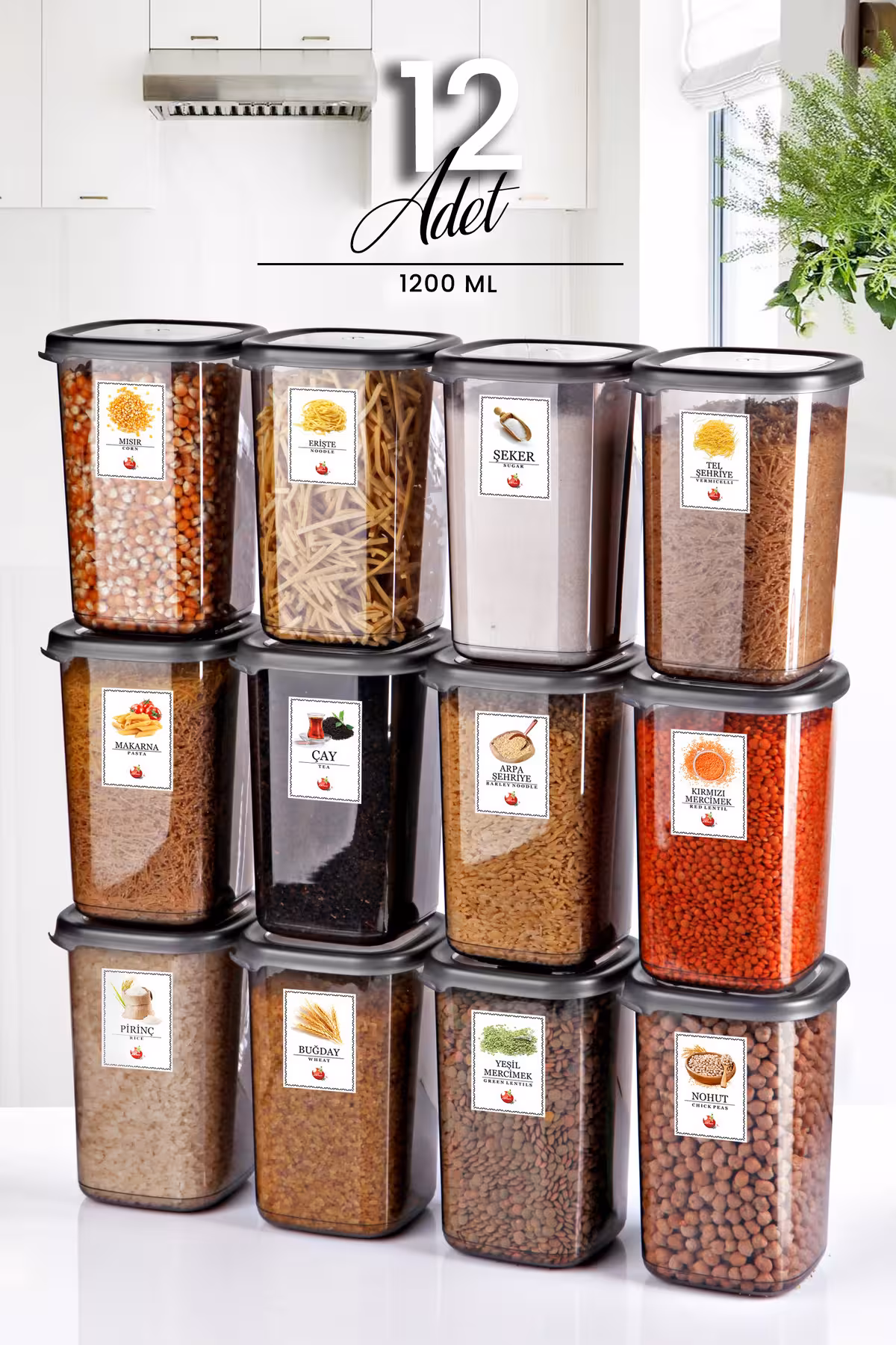 ست ظروف نگهدارنده 12 تکه Kitchen Life کد 9175