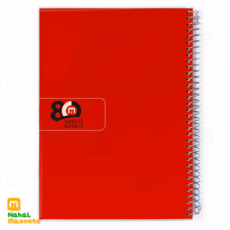 دفتر 80 برگ سیمی طلقی تک رنگ کد 3815.طرح 4