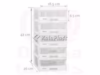 مینی فایل 5 طبقه شفاف دل آسا مدل D123-A5-TW5