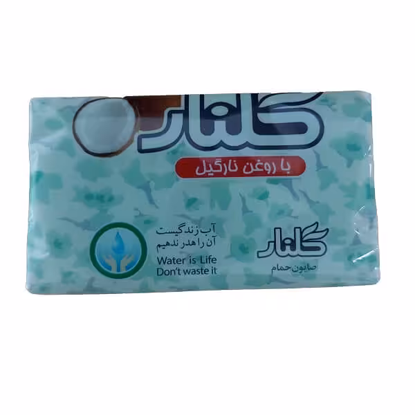 صابون گلنار سبز تک عددی سلفوندار وزن 130 گرم