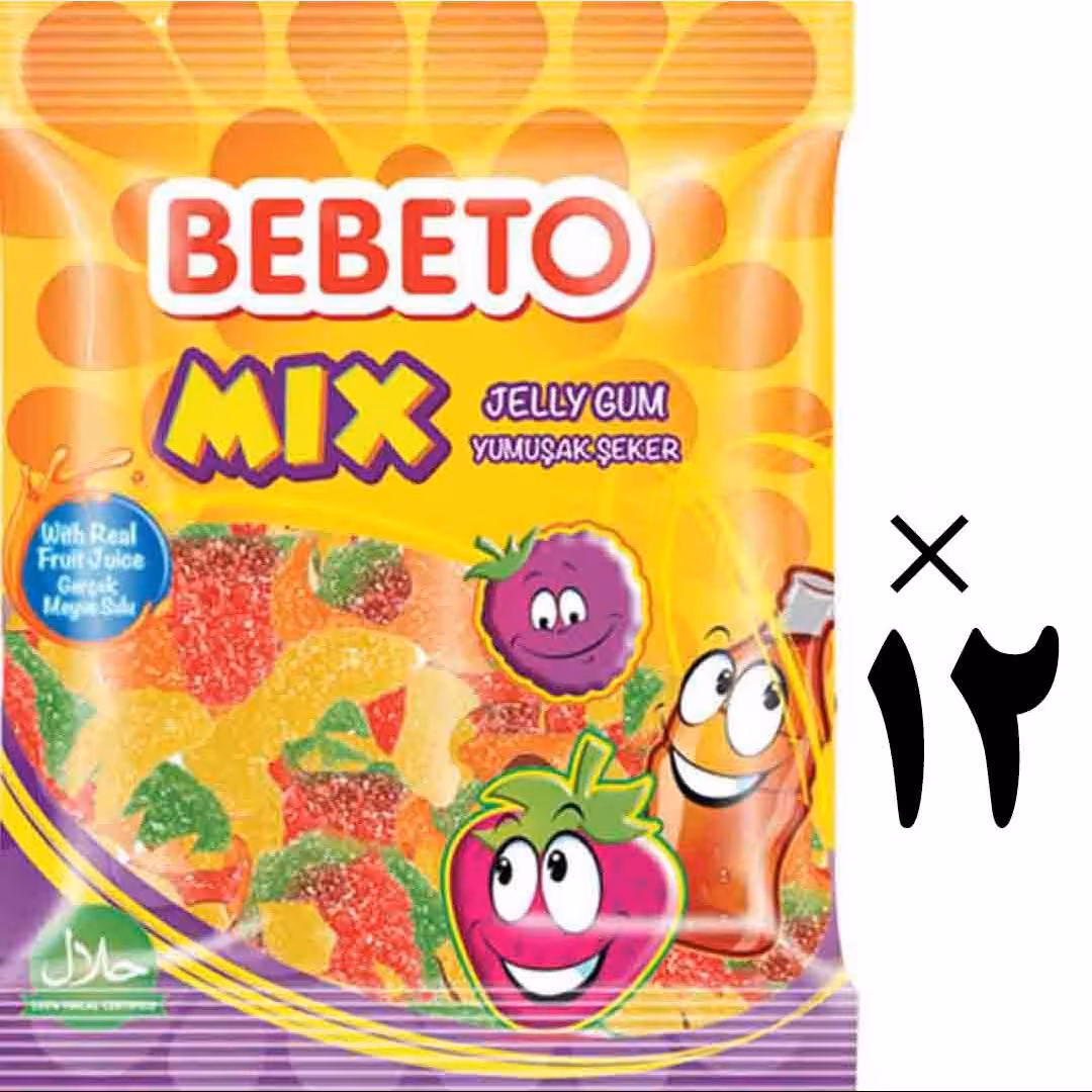 پاستیل ببتو میکس 12 عددی Bebeto Mix