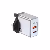 شارژر دیواری گرین لاین Green Lion GNGAN45WUK GaN Premium UK Plug Wall Charger 45W