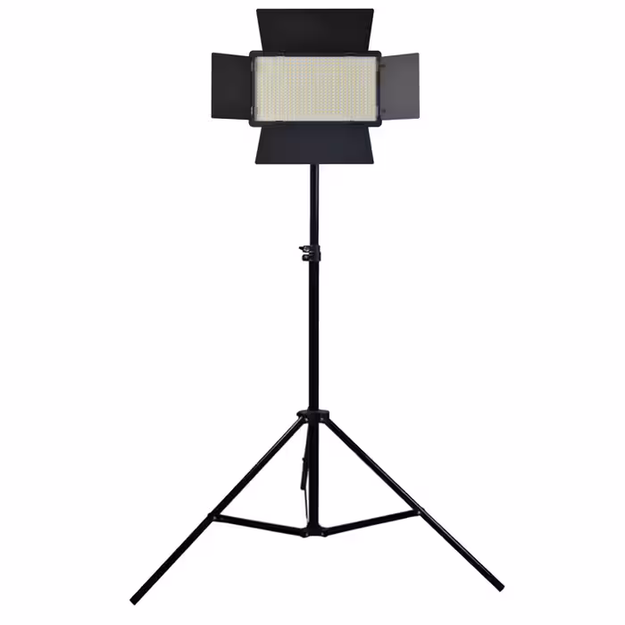 نور ثابت ال ای دی مدل PRO LED 600 به همراه سه پایه نگهدارنده