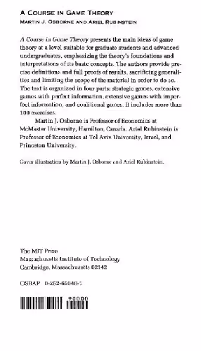 خرید و دانلود نسخه کامل کتاب A Course In Game Theory