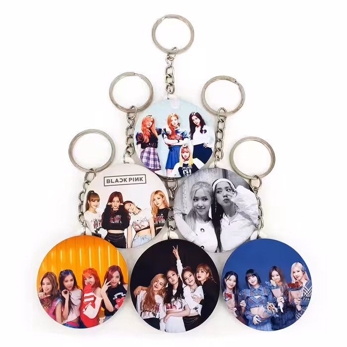 جاکلیدی خندالو طرح گروه موسیقی بلک پینک کد 231A مجموعه 6 عددی 