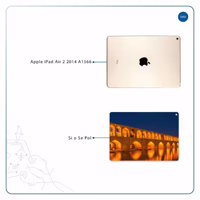 برچسب پوششی ماهوت مدل Si-O-Se-Pol مناسب برای تبلت اپل iPad Air 2 2014 A1566