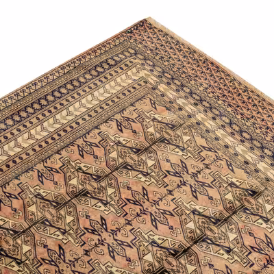 فرش دستبافت  سه و نیم متری مدل ترکمن کد 40.1870