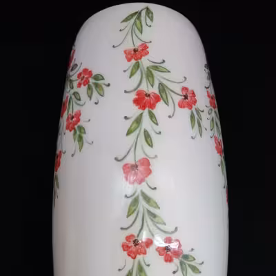 گلدان سرامیکی هیوا طرح رز ایستاده کد 11026009