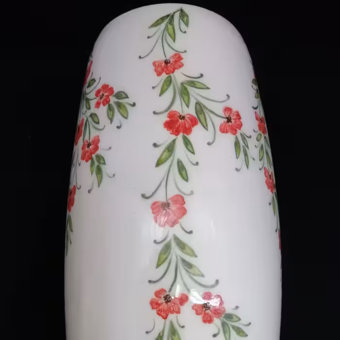 گلدان سرامیکی هیوا طرح رز ایستاده کد 11026009