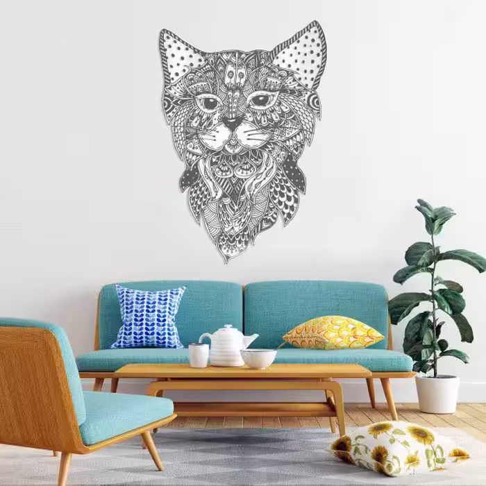 آینه پلکسی گلس طرح گربه