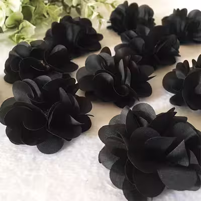 گل رز تزئینی مدل نگین کد 509 بسته 12 عددی