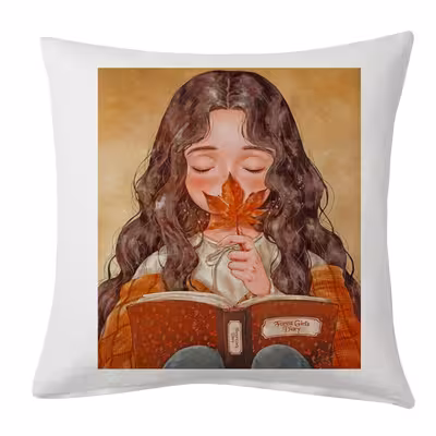 کاور کوسن مدل دختر پاییز