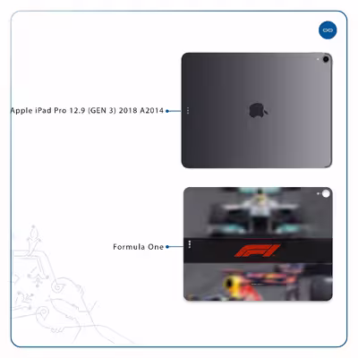 برچسب پوششی ماهوت مدل Formula One مناسب برای تبلت اپل iPad Pro 12.9 (GEN 3) 2018 A2014