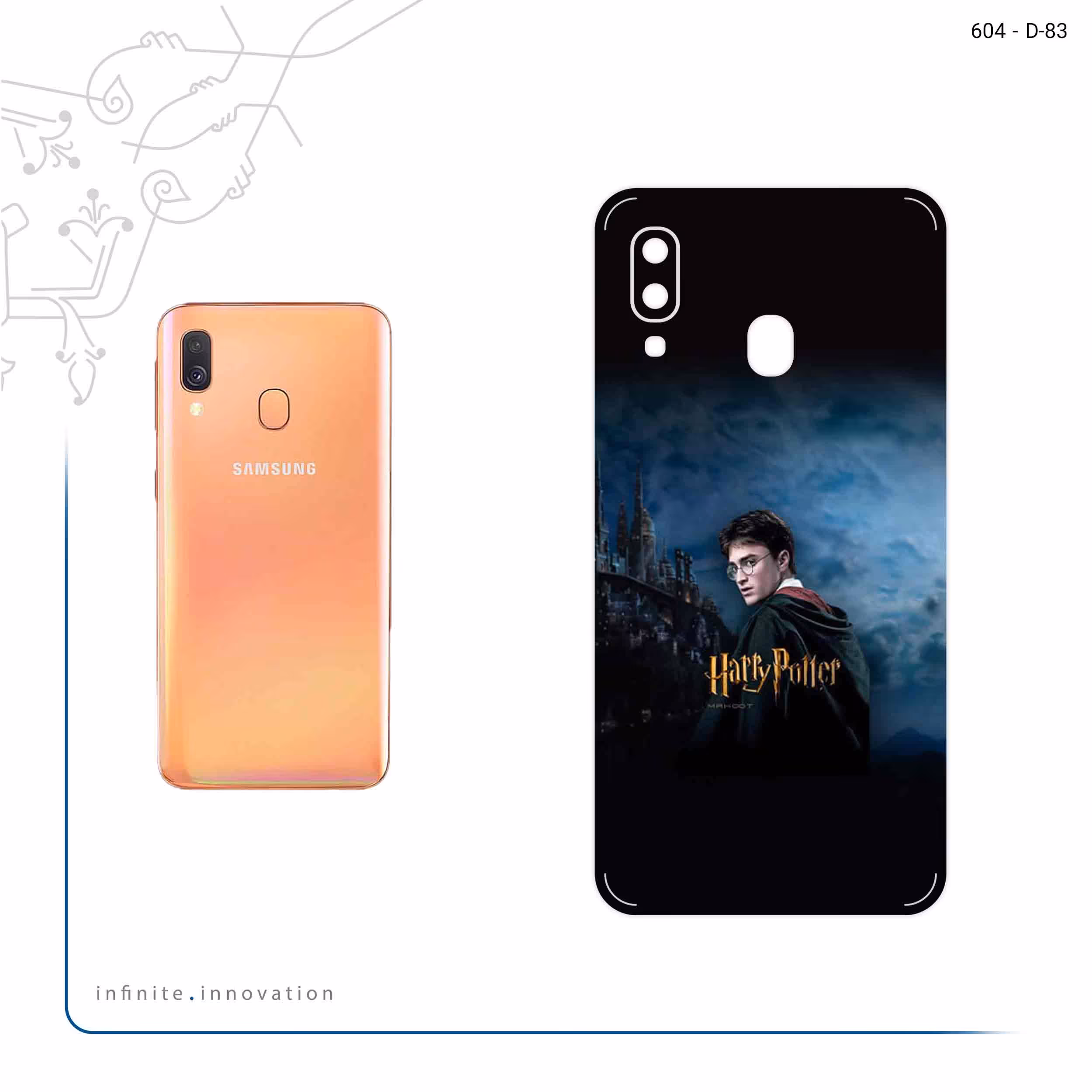 برچسب پوششی ماهوت مدل Harry Potter مناسب برای گوشی موبایل سامسونگ Galaxy A40