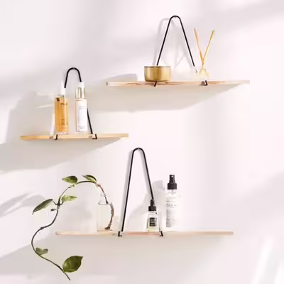 شلف دیواری هوکا مدل HSH108 بسته 2 عددی