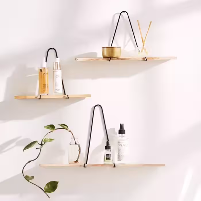 شلف دیواری هوکا مدل HSH108 بسته 2 عددی