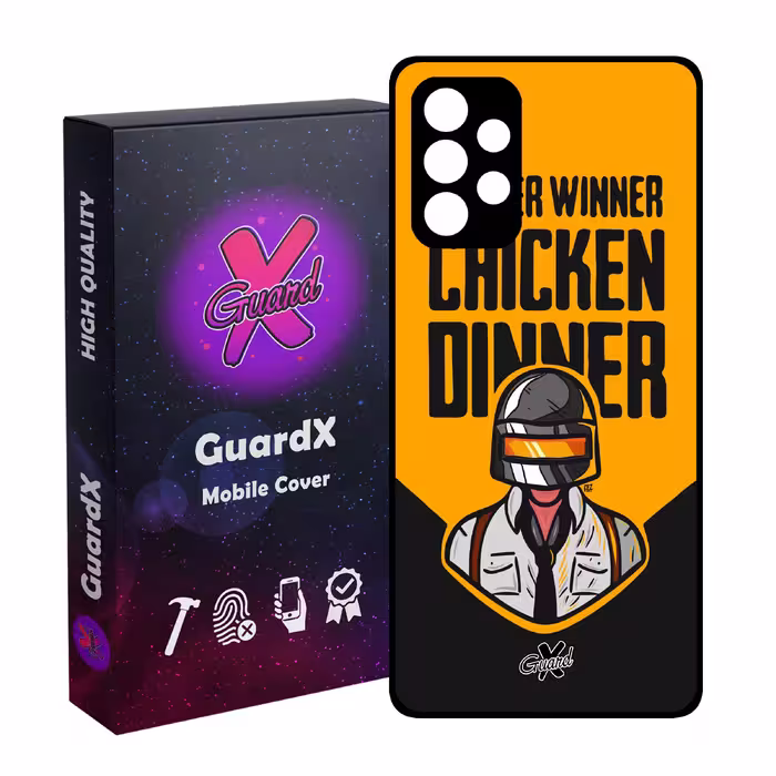 کاور گارد ایکس طرح Pubg مدل Glass10182 مناسب برای گوشی موبایل سامسونگ Galaxy A32 5G