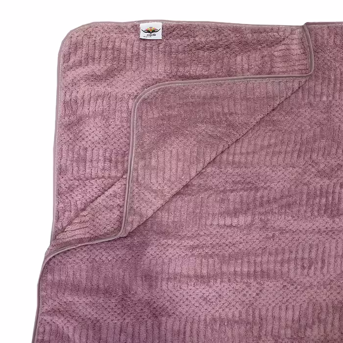 حوله دستی شایسته مدل نسترن سایز 35X75 سانتی متر