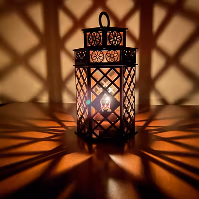 جاشمعی اف جی کات مدل فانوس طرح دختر تبتی