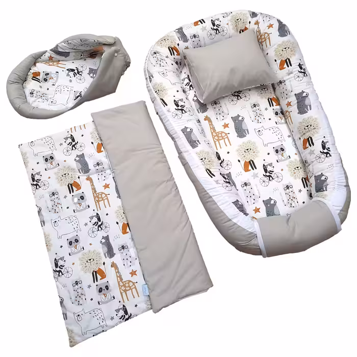 سرویس خواب 4 تکه نوزاد طرح شیر