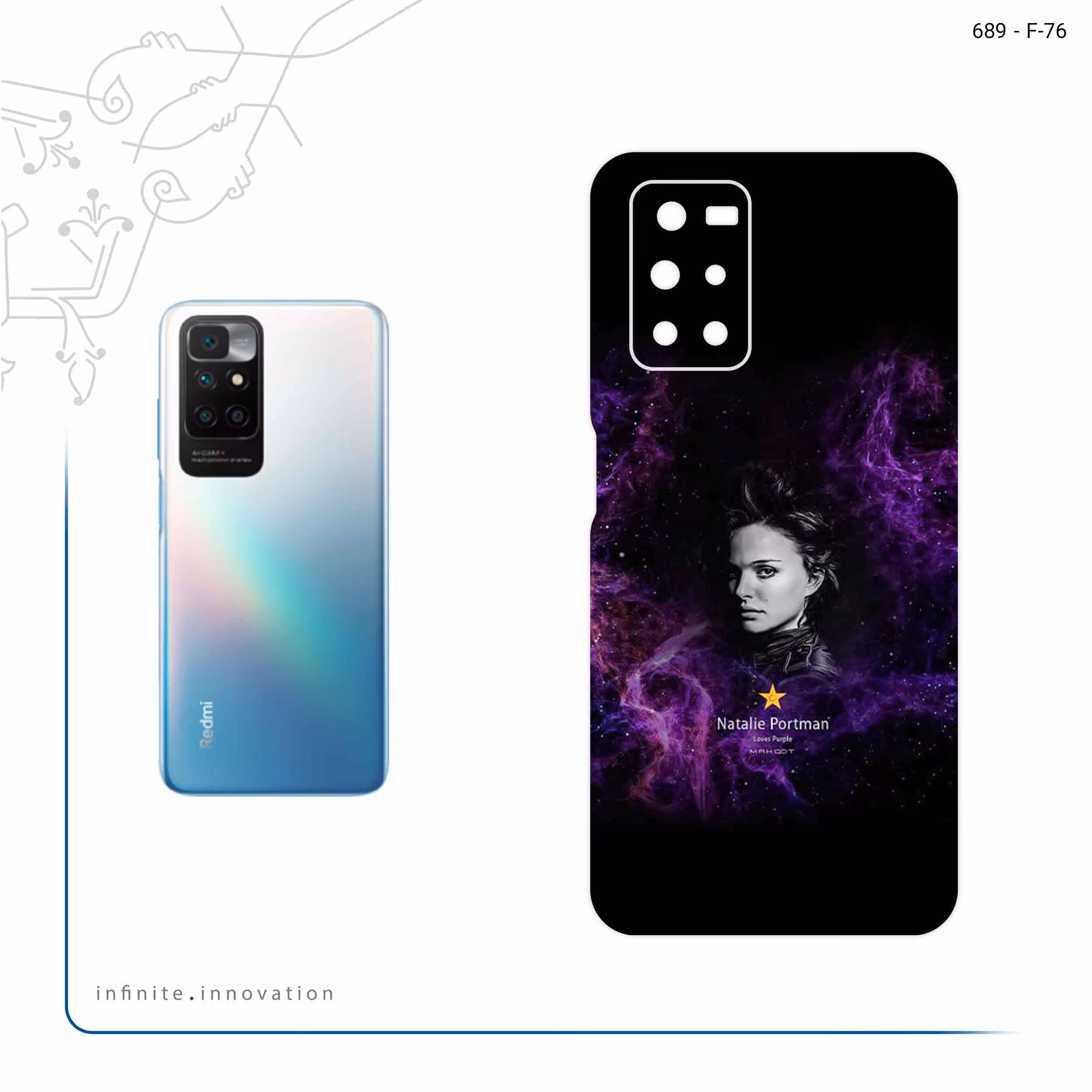 برچسب پوششی ماهوت مدل Natalie Portman مناسب برای گوشی موبایل شیائومی Redmi Note 11 4G