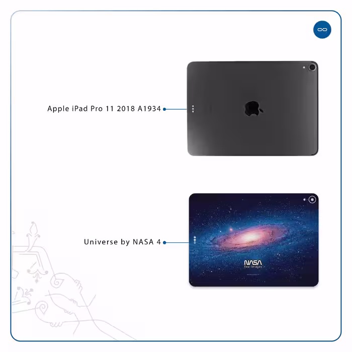 برچسب پوششی ماهوت مدل Universe-by-NASA-4 مناسب برای تبلت اپل iPad Pro 11 2018 A1934