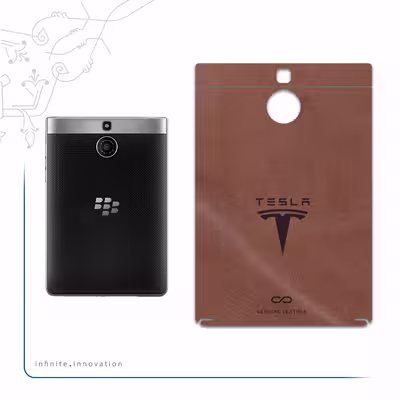 برچسب پوششی ماهوت مدل MNL-TSLA مناسب برای گوشی موبایل بلک بری Passport Silver Edition