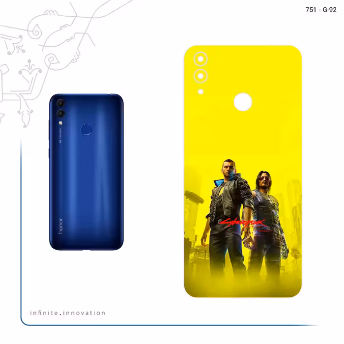 برچسب پوششی ماهوت مدل Cyberpunk Game Series مناسب برای گوشی موبایل آنر 8C
